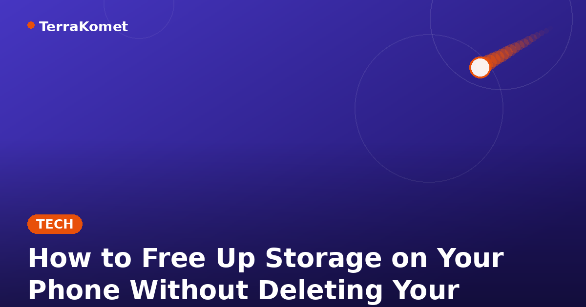 How to Free Up Storage on Your Phone Without Deleting Your Photos